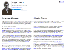 Tablet Screenshot of angusdavis.com